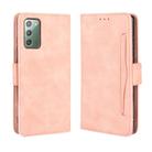 For Samsung Galaxy S20 FE 4G / 5G Wallet Style Skin Feel Calf Pattern Leather Case with Separate Card Slot(Pink) - 1