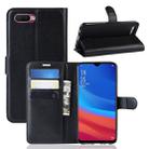 Litchi Texture Wallet Leather Stand Protective Case for OPPO AX5S / A5S(black) - 1