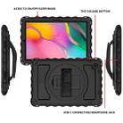 For Samsung Galaxy Tab A7 2020 (T500 / T505) 360 Degree Rotation PC + Silicone Shockproof Combination Case with Holder & Hand Grip Strap & Neck Strap(Black) - 2