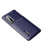 For  OPPO Realme 7 Carbon Fiber Texture Shockproof TPU Case(Blue) - 1