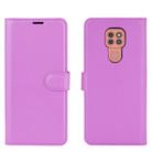 For Motorola Moto G9 / G9 Play Litchi Texture Horizontal Flip Protective Case with Holder & Card Slots & Wallet(Purple) - 2