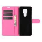 For Motorola Moto G9 / G9 Play Litchi Texture Horizontal Flip Protective Case with Holder & Card Slots & Wallet(Rose red) - 3