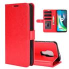 For Motorola Moto G9 / G9 Play R64 Texture Single Horizontal Flip Protective Case with Holder & Card Slots & Wallet& Photo Frame(Red) - 1