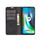 For Motorola Moto G9 / G9 Play Retro-skin Business Magnetic Suction Leather Case with Holder & Card Slots & Wallet(Black) - 3