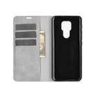 For Motorola Moto G9 / G9 Play Retro-skin Business Magnetic Suction Leather Case with Holder & Card Slots & Wallet(Grey) - 2