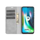 For Motorola Moto G9 / G9 Play Retro-skin Business Magnetic Suction Leather Case with Holder & Card Slots & Wallet(Grey) - 3