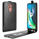 For Motorola Moto G9 / G9 Play R64 Texture Single Vertical Flip Leather Protective Case with Card Slots & Photo Frame(Black) - 1