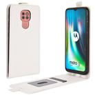 For Motorola Moto G9 / G9 Play R64 Texture Single Vertical Flip Leather Protective Case with Card Slots & Photo Frame(White) - 1