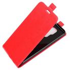 For Motorola Moto G9 / G9 Play R64 Texture Single Vertical Flip Leather Protective Case with Card Slots & Photo Frame(Red) - 3