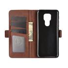 For Motorola Moto G9 / G9 Play Dual-side Magnetic Buckle Horizontal Flip Leather Case with Holder & Card Slots & Wallet(Brown) - 3