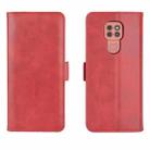 For Motorola Moto G9 / G9 Play Dual-side Magnetic Buckle Horizontal Flip Leather Case with Holder & Card Slots & Wallet(Red) - 2