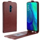Crazy Horse Vertical Flip Leather Protective Case for OPPO Reon 10X Zoom(Brown) - 1
