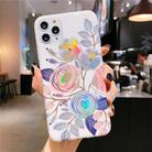 For iPhone 12 mini Colorful Laser Flower Series IMD TPU Mobile Phone Case(Begonia Flowers KL2) - 1