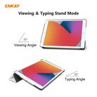 For iPad 10.2 2021 / 2020 / 2019 ENKAY ENK-8014 PU Leather + Plastic Smart Case with Three-folding Holder(White) - 3