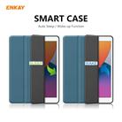 For iPad 10.2 2021 / 2020 / 2019 ENKAY ENK-8016 PU Leather + TPU Smart Case with Pen Slot(Blackish Green) - 2