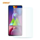 For Samsung Galaxy M51 10 PCS ENKAY Hat-Prince 0.26mm 9H 2.5D Curved Edge Tempered Glass Film - 1