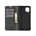 For Samsung Galaxy A42 5G Retro-skin Business Magnetic Suction Leather Case with Holder & Card Slots & Wallet(Black) - 2