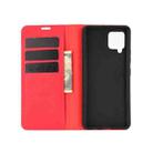 For Samsung Galaxy A42 5G Retro-skin Business Magnetic Suction Leather Case with Holder & Card Slots & Wallet(Red) - 2