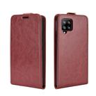 For Samsung Galaxy A42 5G  R64 Texture Single Vertical Flip Leather Protective Case with Card Slots & Photo Frame(Brown) - 2