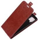 For Samsung Galaxy A42 5G  R64 Texture Single Vertical Flip Leather Protective Case with Card Slots & Photo Frame(Brown) - 3