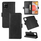 For Samsung Galaxy A42 5G Dual-side Magnetic Buckle Horizontal Flip Leather Case with Holder & Card Slots & Wallet(Black) - 1