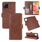For Samsung Galaxy A42 5G Dual-side Magnetic Buckle Horizontal Flip Leather Case with Holder & Card Slots & Wallet(Brown) - 1