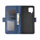 For Samsung Galaxy A42 5G Dual-side Magnetic Buckle Horizontal Flip Leather Case with Holder & Card Slots & Wallet(Dark Blue) - 3