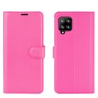 For Samsung Galaxy A42 5G Litchi Texture Horizontal Flip Protective Case with Holder & Card Slots & Wallet(Rose red) - 2