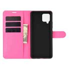 For Samsung Galaxy A42 5G Litchi Texture Horizontal Flip Protective Case with Holder & Card Slots & Wallet(Rose red) - 3