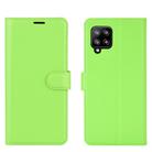 For Samsung Galaxy A42 5G Litchi Texture Horizontal Flip Protective Case with Holder & Card Slots & Wallet(Green) - 2