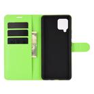 For Samsung Galaxy A42 5G Litchi Texture Horizontal Flip Protective Case with Holder & Card Slots & Wallet(Green) - 3