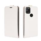 For Alcatel 3X 2020 R64 Texture Single Vertical Flip Leather Protective Case with Card Slots & Photo Frame(White) - 2
