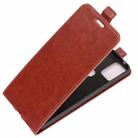 For Alcatel 3X 2020 R64 Texture Single Vertical Flip Leather Protective Case with Card Slots & Photo Frame(Brown) - 3