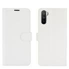 For Huawei Mate 40 lite/Mai Mang 9 Litchi Texture Horizontal Flip Protective Case with Holder & Card Slots & Wallet(White) - 2