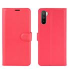 For Huawei Mate 40 lite/Mai Mang 9 Litchi Texture Horizontal Flip Protective Case with Holder & Card Slots & Wallet(Red) - 2