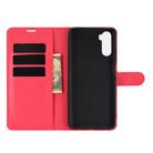 For Huawei Mate 40 lite/Mai Mang 9 Litchi Texture Horizontal Flip Protective Case with Holder & Card Slots & Wallet(Red) - 3