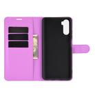 For Huawei Mate 40 lite/Mai Mang 9 Litchi Texture Horizontal Flip Protective Case with Holder & Card Slots & Wallet(Purple) - 3