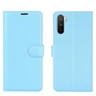 For Huawei Mate 40 lite/Mai Mang 9 Litchi Texture Horizontal Flip Protective Case with Holder & Card Slots & Wallet(Blue) - 2