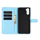 For Huawei Mate 40 lite/Mai Mang 9 Litchi Texture Horizontal Flip Protective Case with Holder & Card Slots & Wallet(Blue) - 3