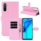 For Huawei Mate 40 lite/Mai Mang 9 Litchi Texture Horizontal Flip Protective Case with Holder & Card Slots & Wallet(Pink) - 1