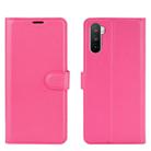 For Huawei Mate 40 lite/Mai Mang 9 Litchi Texture Horizontal Flip Protective Case with Holder & Card Slots & Wallet(Rose red) - 2