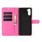 For Huawei Mate 40 lite/Mai Mang 9 Litchi Texture Horizontal Flip Protective Case with Holder & Card Slots & Wallet(Rose red) - 3