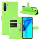 For Huawei Mate 40 lite/Mai Mang 9 Litchi Texture Horizontal Flip Protective Case with Holder & Card Slots & Wallet(Green) - 1