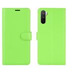 For Huawei Mate 40 lite/Mai Mang 9 Litchi Texture Horizontal Flip Protective Case with Holder & Card Slots & Wallet(Green) - 2