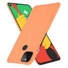 For Google Pixel 4a 5G Shockproof Crocodile Texture PC + PU Case(Orange) - 2