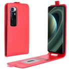 For Xiaomi Mi 10 Ultra R64 Texture Single Vertical Flip Leather Protective Case with Card Slots & Photo Frame(Red) - 1