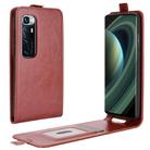 For Xiaomi Mi 10 Ultra R64 Texture Single Vertical Flip Leather Protective Case with Card Slots & Photo Frame(Brown) - 1