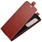 For Xiaomi Mi 10 Ultra R64 Texture Single Vertical Flip Leather Protective Case with Card Slots & Photo Frame(Brown) - 3