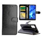 For OPPO Reno4(4G) Crazy Horse Texture Leather Horizontal Flip Protective Case with Holder & Card Slots & Wallet & Photo Frame(Black) - 1