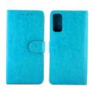 For OPPO Reno4(4G) Crazy Horse Texture Leather Horizontal Flip Protective Case with Holder & Card Slots & Wallet & Photo Frame(Baby Blue) - 2